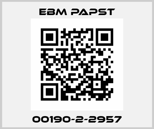 00190-2-2957 EBM Papst