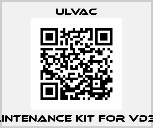 maintenance kit for VD30C ULVAC