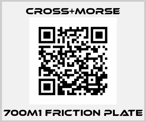 700M1 FRICTION PLATE Cross+Morse
