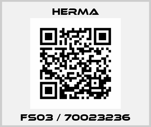 FS03 / 70023236 Herma