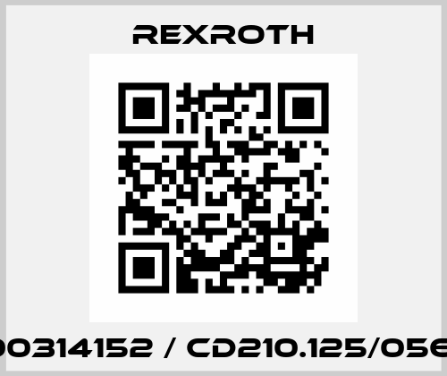 R900314152 / CD210.125/056MA Rexroth