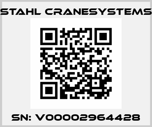 sn: V00002964428 Stahl CraneSystems