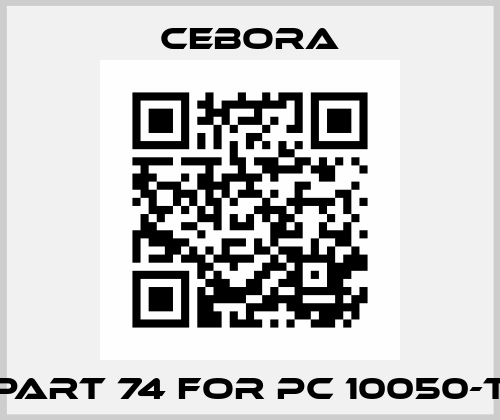 part 74 for PC 10050-T Cebora