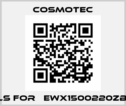 seals for 	EWX1500220ZBS1-1Z Cosmotec