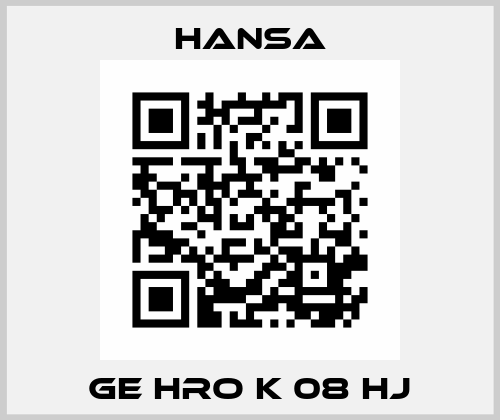 GE HRO K 08 HJ Hansa
