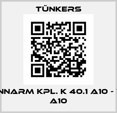 SPANNARM KPL. K 40.1 A10 - V 40 A10 Tünkers