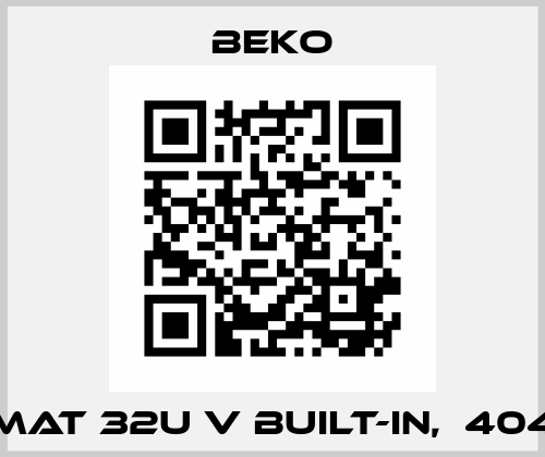BEKOMAT 32U V built-in,  4042092 Beko