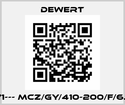 62771--- MCZ/GY/410-200/F/6.0/24 DEWERT