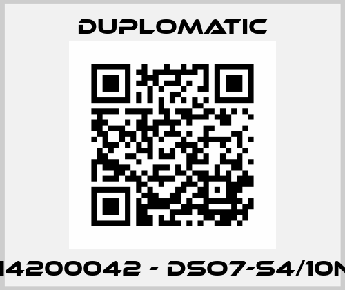 3414200042 - DSO7-S4/10N-CI Duplomatic