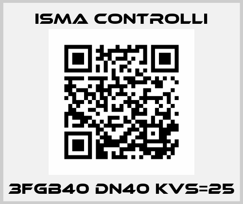 3FGB40 DN40 KVS=25 iSMA CONTROLLI