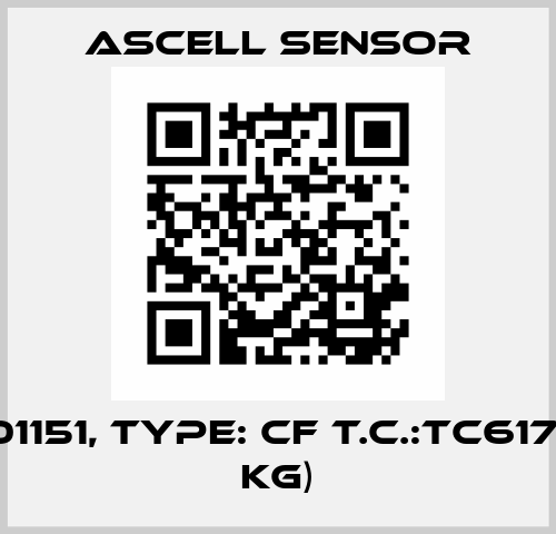 P/N: 101151, Type: CF T.C.:TC6176 (150 kg) Ascell Sensor