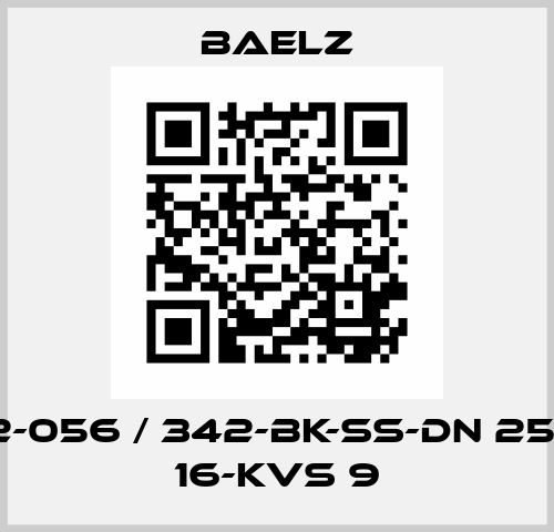 342-056 / 342-BK-SS-DN 25-PN 16-Kvs 9 Baelz