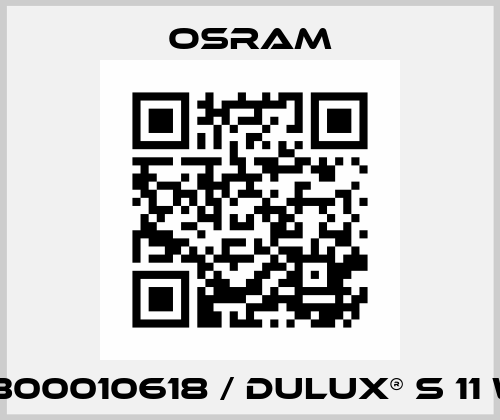 4050300010618 / DULUX® S 11 W/840 Osram