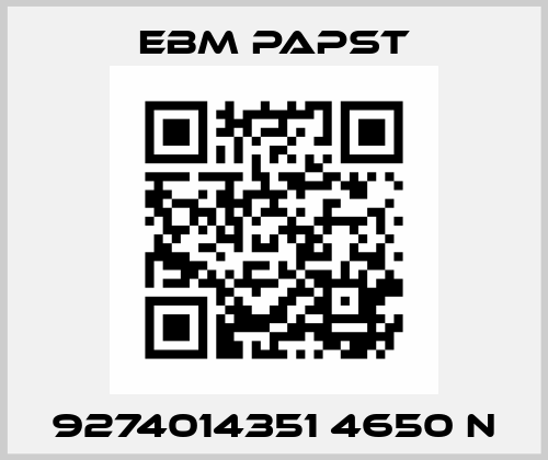 9274014351 4650 N EBM Papst