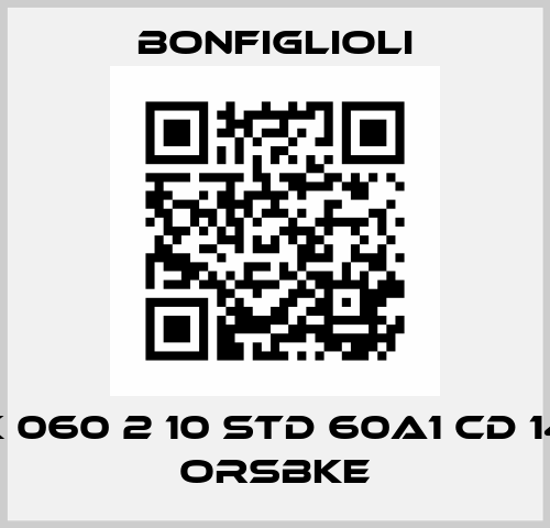 MPK 060 2 10 STD 60A1 CD 14 ST ORSBKE Bonfiglioli