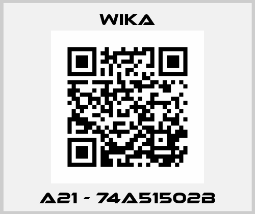 A21 - 74A51502B Wika