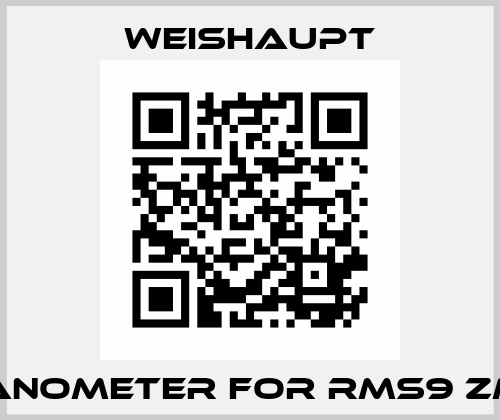 Manometer for RMS9 ZMD Weishaupt