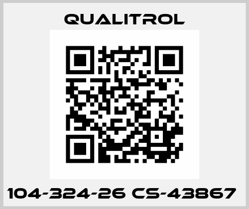 104-324-26 CS-43867  Qualitrol