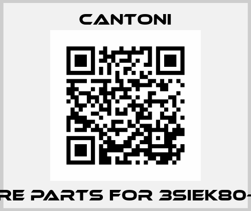 spare parts for 3SIEK80-2A2 Cantoni