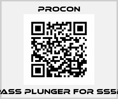 Bypass Plunger for SS5B.01  Procon