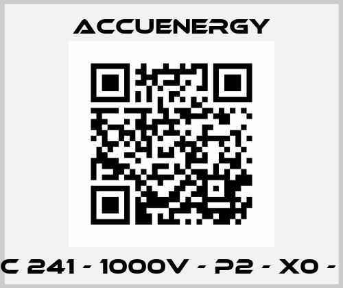 AcuDC 241 - 1000V - P2 - X0 - C - ND Accuenergy