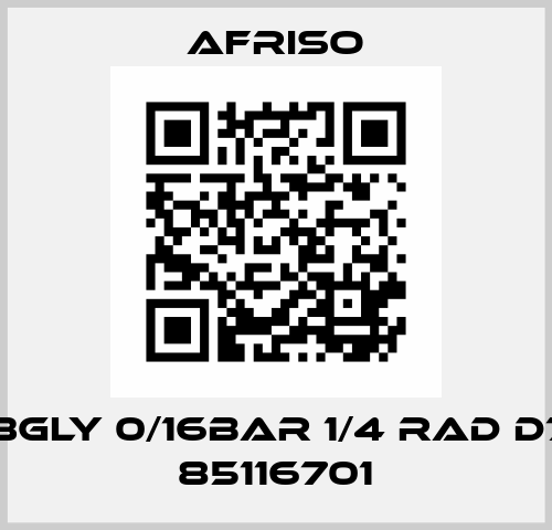RF63Gly 0/16bar 1/4 rad D701  / 85116701 Afriso