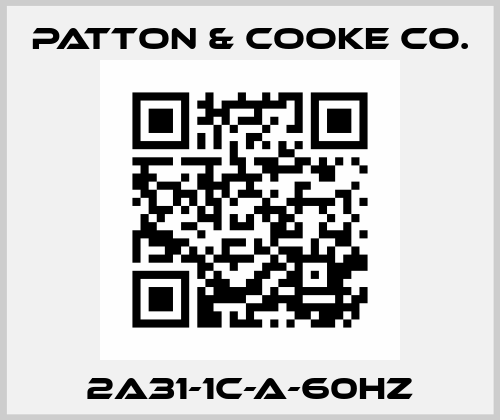 2A31-1C-A-60HZ Patton & Cooke Co.