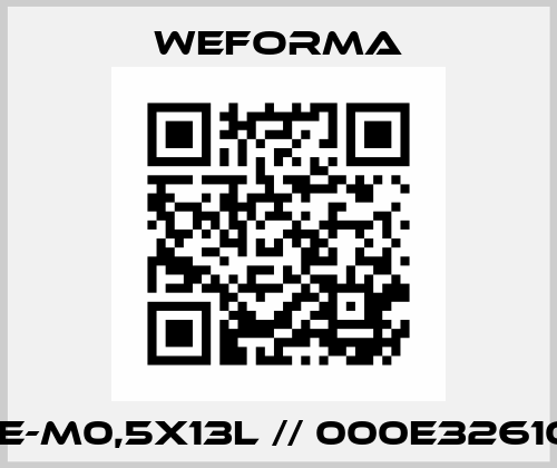 WE-M0,5x13L // 000E32610L Weforma