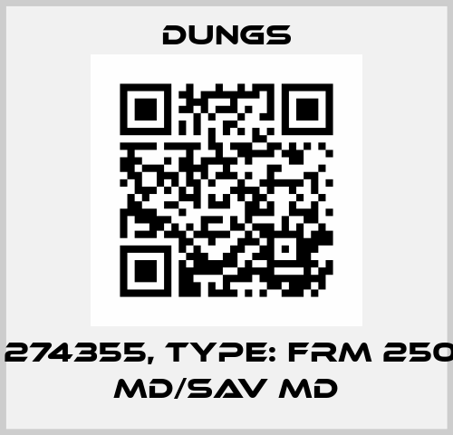 P/N: 274355, Type: FRM 250050 MD/SAV MD Dungs