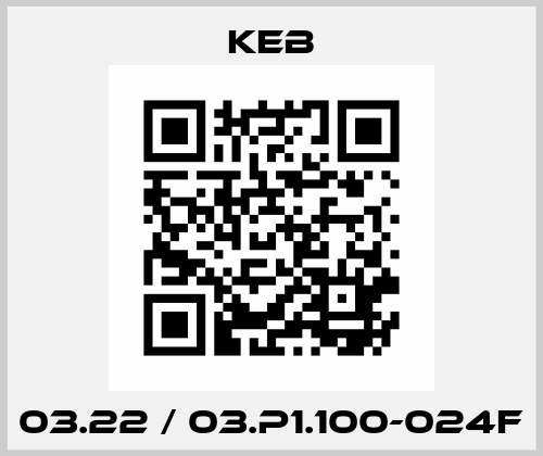 03.22 / 03.P1.100-024F KEB