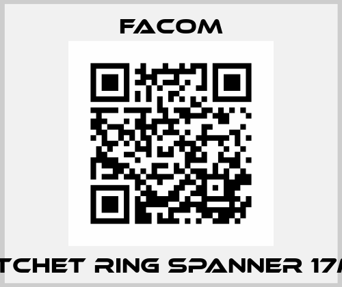 Ratchet ring spanner 17mm Facom