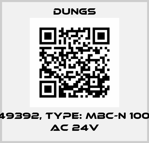 P/N: 249392, Type: MBC-N 1000/602 AC 24V Dungs