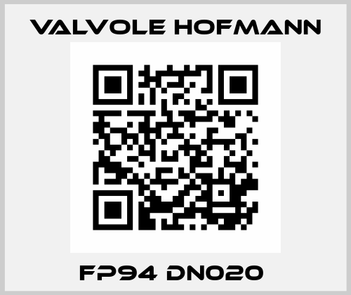 FP94 DN020  Valvole Hofmann