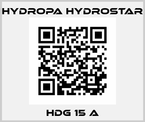 HDG 15 A Hydropa Hydrostar