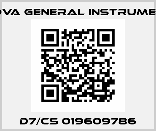 D7/CS 019609786 Nuova General Instruments