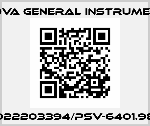 022203394/PSV-6401.98 Nuova General Instruments