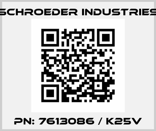PN: 7613086 / K25V Schroeder Industries