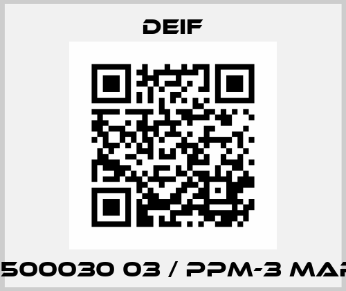 2911500030 03 / PPM-3 Marine Deif