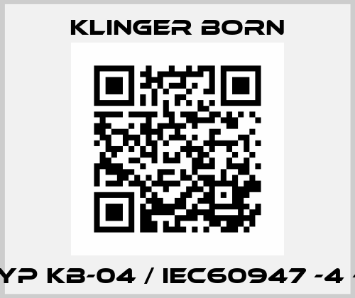 Typ KB-04 / IEC60947 -4 - 1 Klinger Born