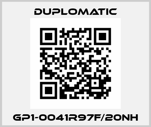 GP1-0041R97F/20NH Duplomatic