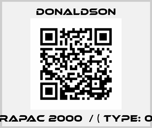 Ultrapac 2000  / ( Type: 025 ) Donaldson