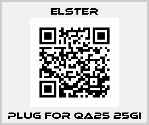 plug for QA25 25GI Elster