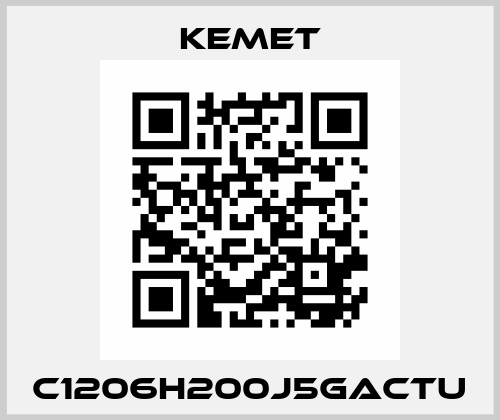 C1206H200J5GACTU Kemet