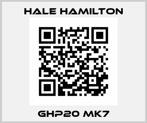 GHP20 MK7 HALE HAMILTON