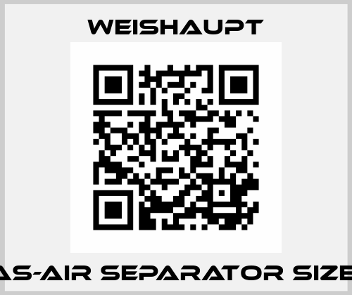 Gas-Air separator size 2 Weishaupt