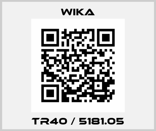 TR40 / 5181.05 Wika