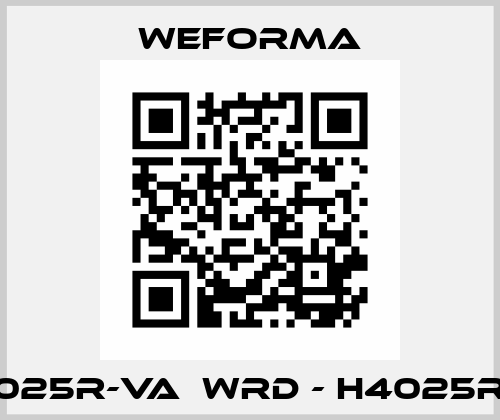 R4025R-VA  WRD - H4025RVA Weforma