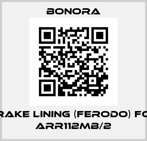 brake lining (ferodo) for ARR112MB/2 Bonora