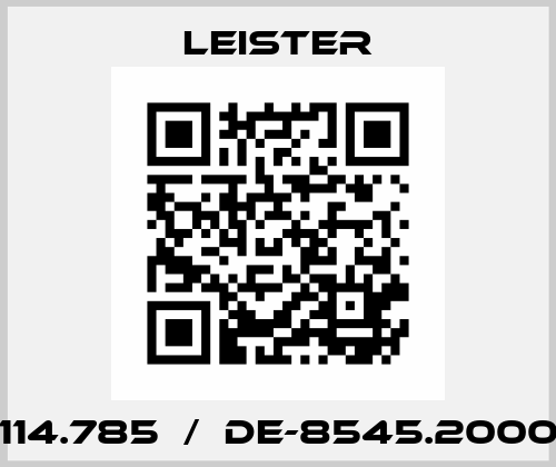 114.785  /  DE-8545.2000 Leister