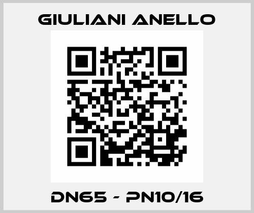 DN65 - PN10/16 Giuliani Anello
